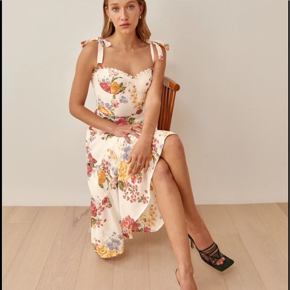 Reformation Nikita Dress    Bouquet    AUTHENTIC - Picture 6 of 16